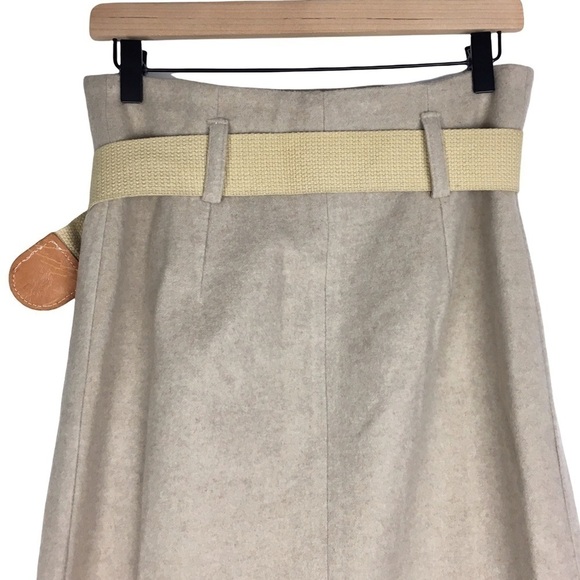 EXPRESS Vintage Skirt Maxi Wool Cashmere Fringe Wrap Southwestern Ranch Style 6 - Picture 5 of 9